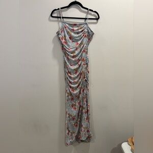 Charlotte Russe Rouched Floral Midi Dress